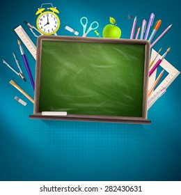 Modern school background with copyspace. EPS 10 vector file included