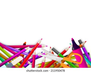 Modern school background with place for your text. plus EPS10 vector file