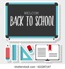 Modern school background with place for your text