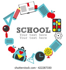 Modern school background with place for your text