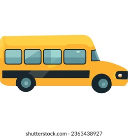 modern school bus transport icon isolated