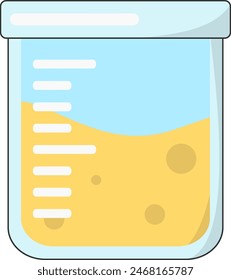 Icon-Vektorillustration des modernen Wissenschaftslabors