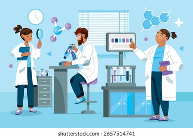 Antecedentes de investigación de laboratorio de Ciencia moderna