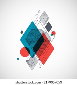 Modern science or technology abstract background. Wireframe spot surface illustration. Vector.
