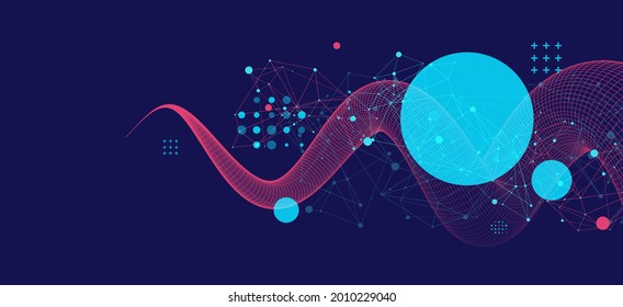 La ciencia moderna o el arte tecnológico. Tentáculo del armazón del vector.