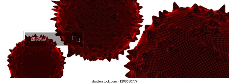 Modern science and technology background. Abstract sphere.