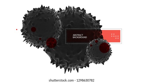 Modern science and technology background. Abstract sphere.