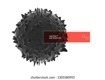 Modern science and technology background. Abstract sphere.