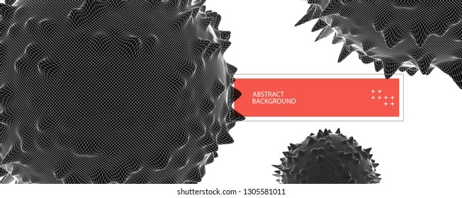 Modern science and technology background. Abstract sphere.