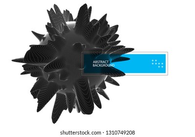Modern science and technology background. Abstract sphere.