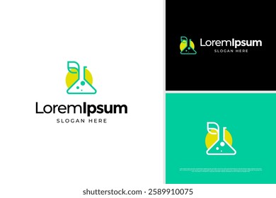 Modern science technology icon logo vector design template