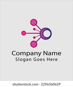 Modern science type logo design