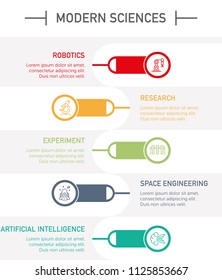 Modern Sciences Infographic Icons