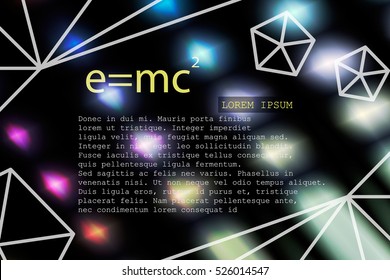 Modern scientific layout for your business massege. EPS10