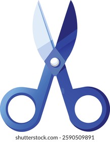 Modern  scissors on a white background  vector art illustration