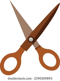 Modern  scissors on a white background  vector art illustration