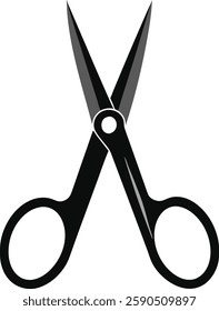 Modern  scissors on a white background  vector art illustration