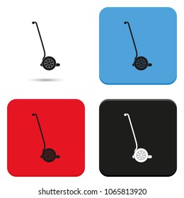 Modern scooter flat vector icon.