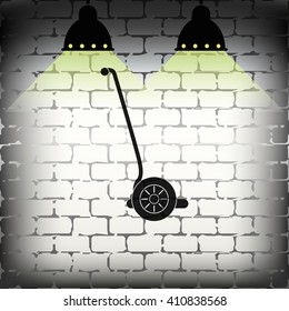 Modern scooter icon.