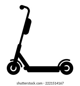 Icono de estilo Scooter moderno. Ilustración ecológica del sector del transporte sostenible.