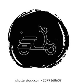 Modern Scooter Urban Ride Vector Icon Design