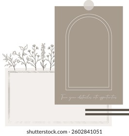 Modern Scrapbook Journaling Stickers – Simple and Chic Aesthetic