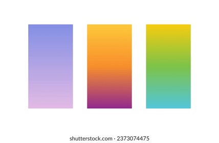 Modern screen design gradient mobile app. Bright colorful pink green blue red design ui smartphone screen background theme