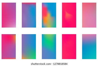 Modern screen vector design for mobile app.