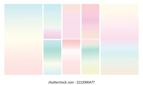Modern Screen vector multicolor pastel gradient Background  Vibrant smooth soft color gradient for Mobile Apps  background Design  Bright Soft Color Gradient for mobile apps 
