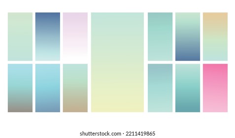 Modern Screen vector pastel gradient Background. Vibrant smooth soft color gradient for Mobile Apps, background Design. Bright Soft Color Gradient for mobile apps.
