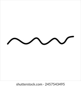 Modern scrible abstract line vector element