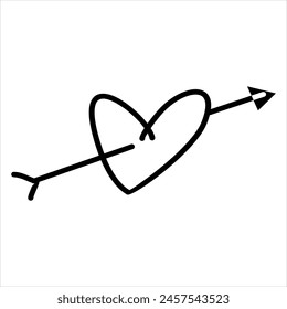 Modern scrible abstract line vector element