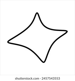 Elemento de Vector de línea abstracta de garabato moderno