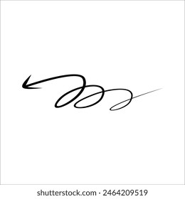 Elemento de Vector moderno de línea Abstractas Scrible