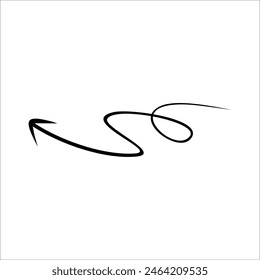 Modern Scrible Abstract Line Vector Element