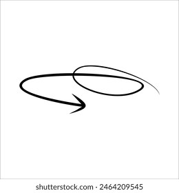 Modernes Scrible-Element zur Vektorgrafik Abstrakter Linien