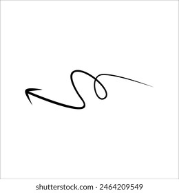 Modern Scrible Abstract Line Vector Element