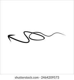 Elemento de Vector moderno de línea Abstractas Scrible
