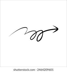 Modern Scrible Abstract Line Vector Element