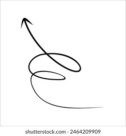 Modern Scrible Abstract Line Vector Element