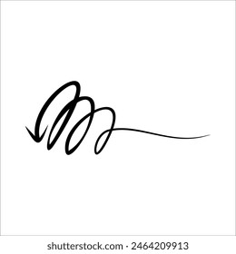 Modern Scrible Abstract Line Vector Element