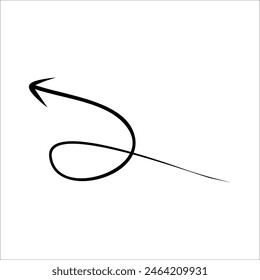 Modern Scrible Abstract Line Vector Element