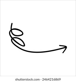 Modern Scrible Abstract Line Vector Element