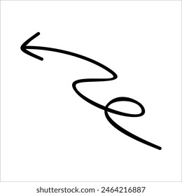Modern Scrible Abstract Line Vector Element