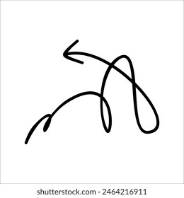 Modern Scrible Abstract Line Vector Element