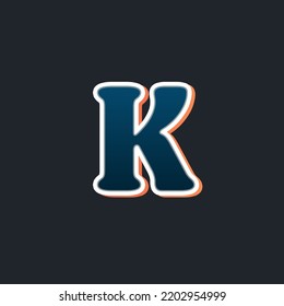 Modern script font and uppercase