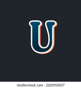 Modern script font and uppercase