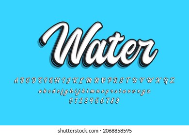 Modern script with pop art style