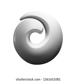 Modern sculptures isolated on white background. Vector illustration.