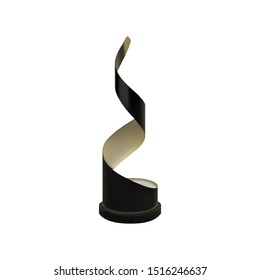 Modern sculptures isolated on white background. Vector illustration.